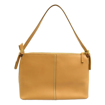 Burberry Shoulder Bag Leather Beige Women