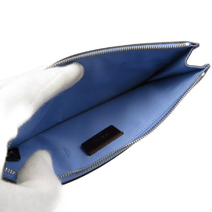 Fendi Pouch 8M0341 Leather Blue Multi Studs Women