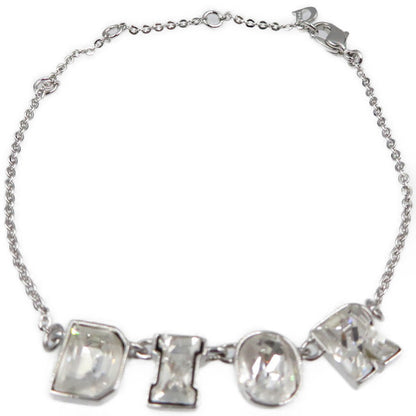 Christian Dior Bracelet Metal, Rhinestone Silver Women
