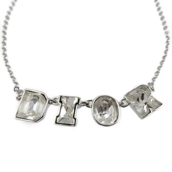 Christian Dior Bracelet Metal, Rhinestone Silver Women