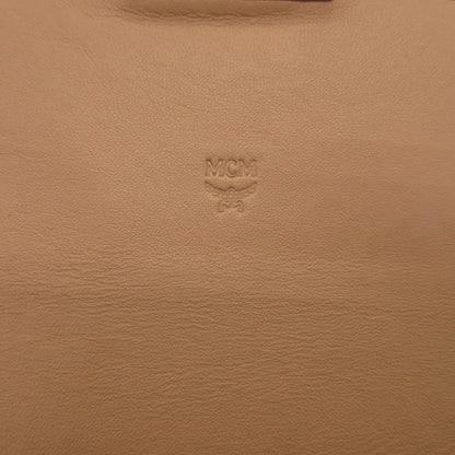 Mcm Long Wallet Purse 8Apa11 Leather Champagne Gold Chain Shoulder Bag Women
