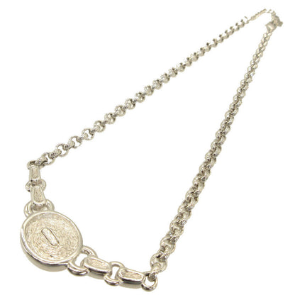 Christian Dior Necklace Metal Silver Vintage Women