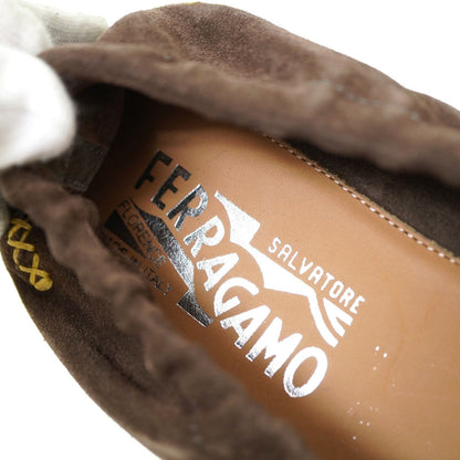Salvatore Ferragamo Leather Shoes Suede Brown Fabrizio Tassel Loafers Mens 6 1/2 (M)