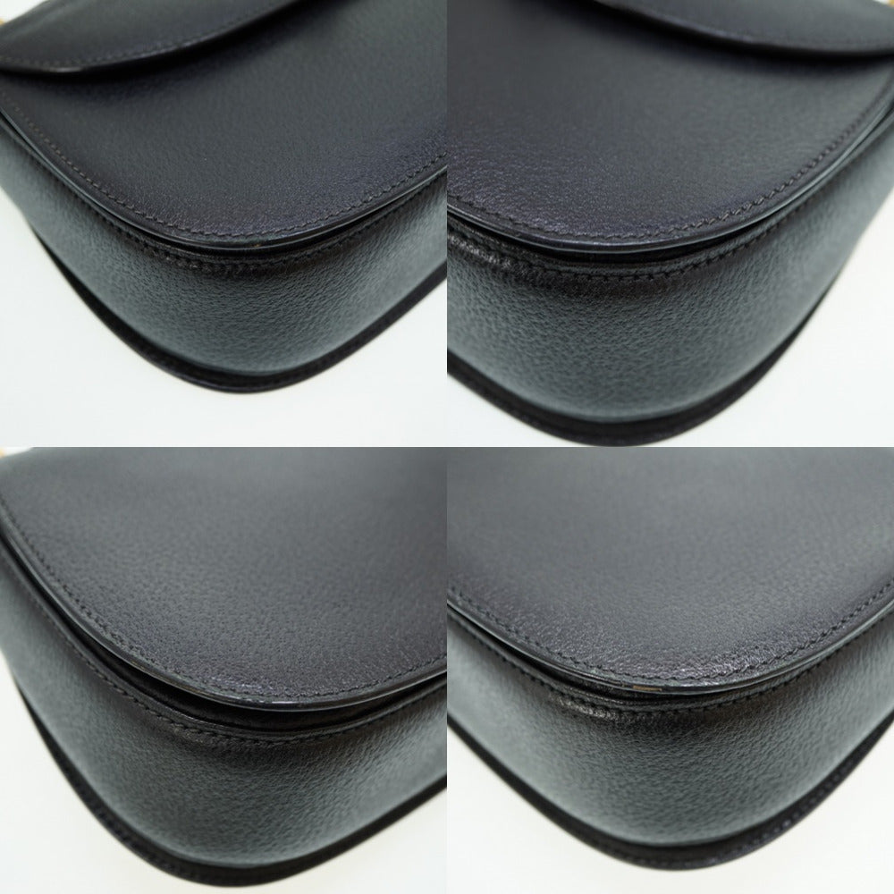 Gucci Handbag 000 46 0633 Leather Black Bamboo Women