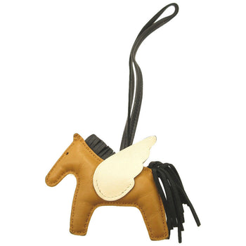 Hermes Key Ring Leather Chai Bag Charm Rodeo Pegasus Pm Women