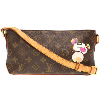 Louis Vuitton Shoulder Bag M51241 Monogram Canvas Brown Monogram Panda Trotteur Takashi Murakami
