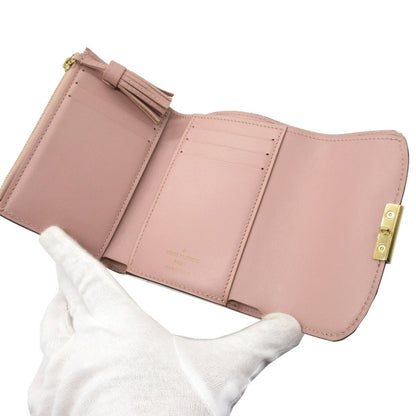 Louis Vuitton Tri-Fold Wallet N60208 Damier Canvas, Leather Magnolia Compact Wallet Damier