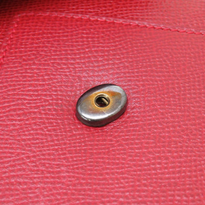 Hermes Clutch Bag Courchevel Red Vintage Mens