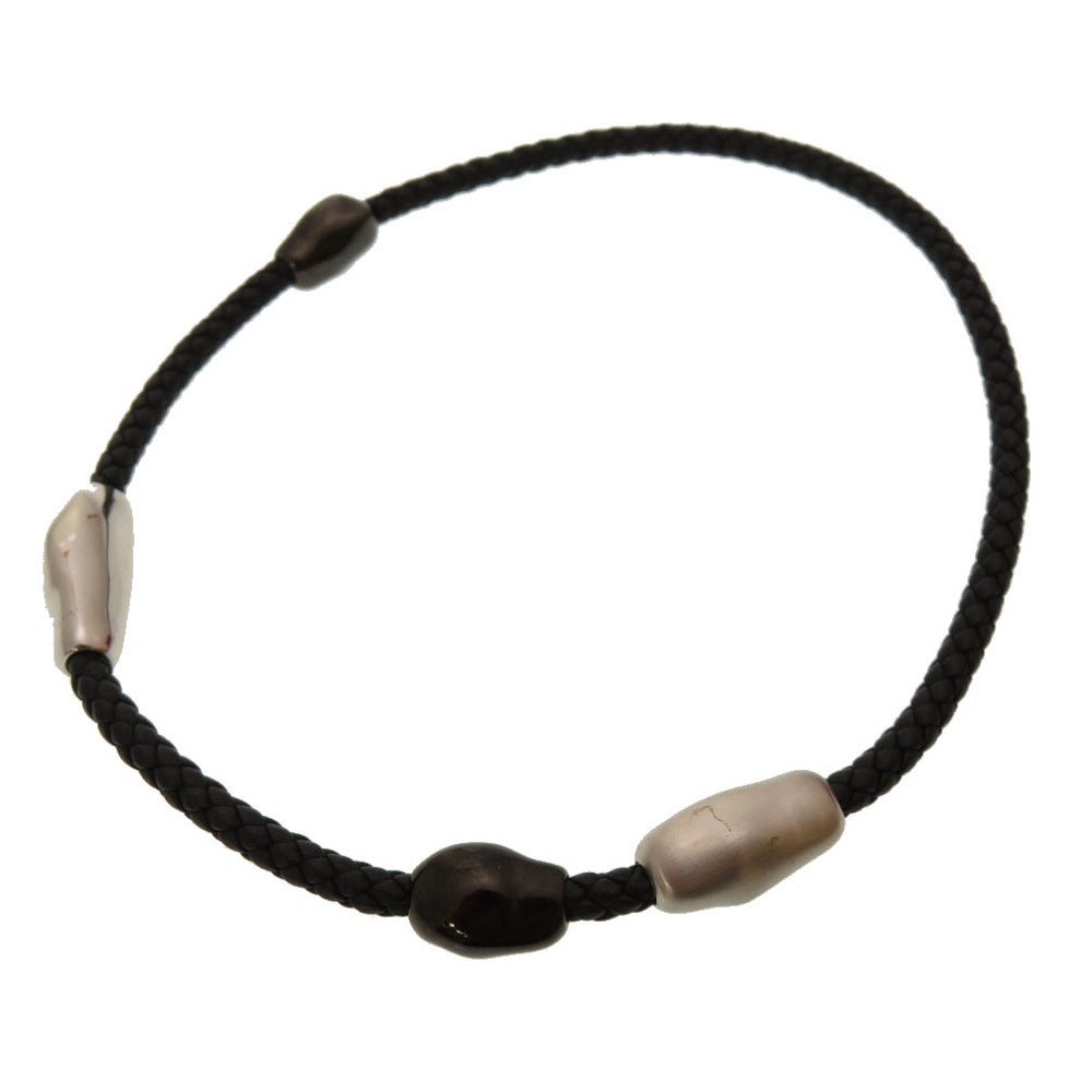 Hermes Bracelet Vaux Swift Black Wave Double Tour Double Tour Women