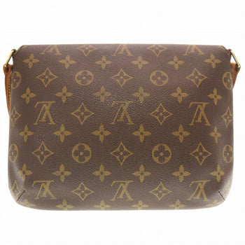 Louis Vuitton Shoulder Bag M51257 Monogram Canvas Brown Monogram Musette Tango Short Strap Women