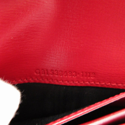 Saint Laurent Paris Bifold Wallet 538683 Leather Red Women