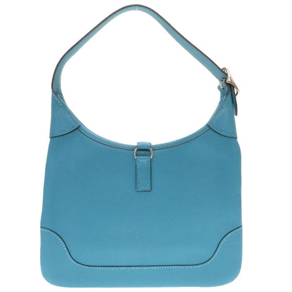 Hermes Shoulder Bag Shave Turquoise Trim 24 Women Secondhand