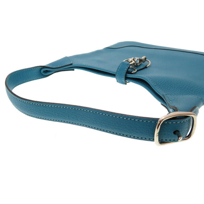 Hermes Shoulder Bag Shave Turquoise Trim 24 Women Secondhand