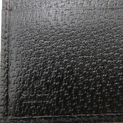 Gucci Bifold Wallet 154182 Gg Canvas, Leather Black W Hook Wallet Women