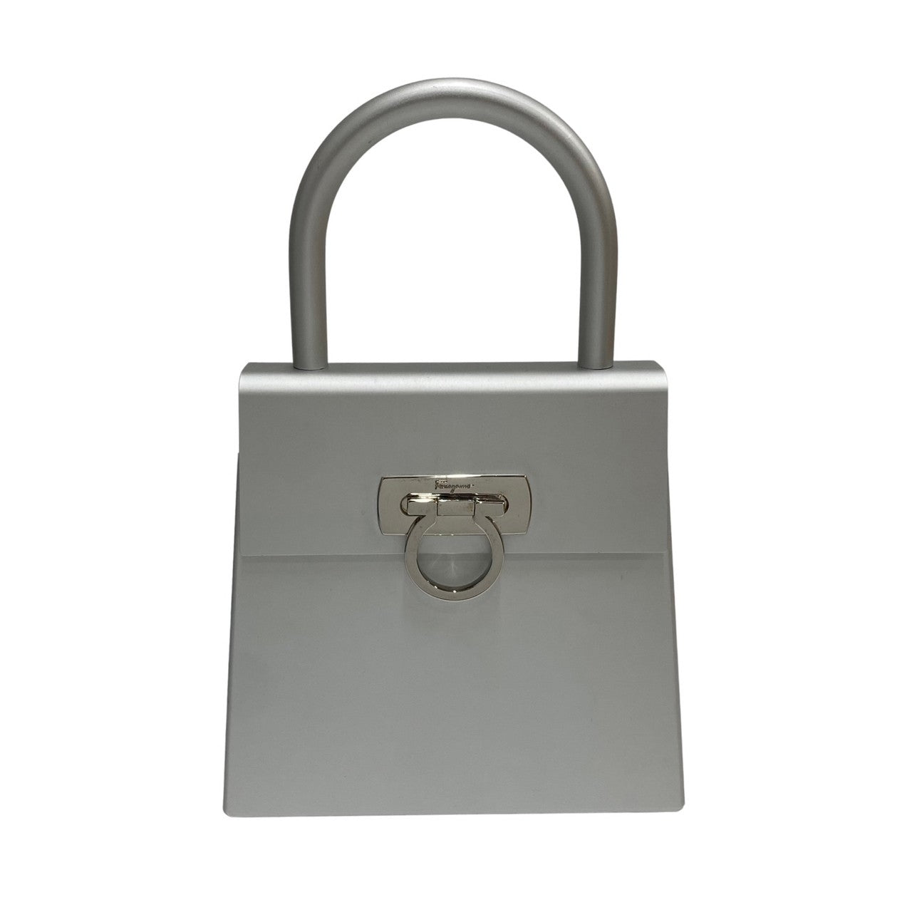 Salvatore Ferragamo Handbag Aluminum Silver Gancini Women