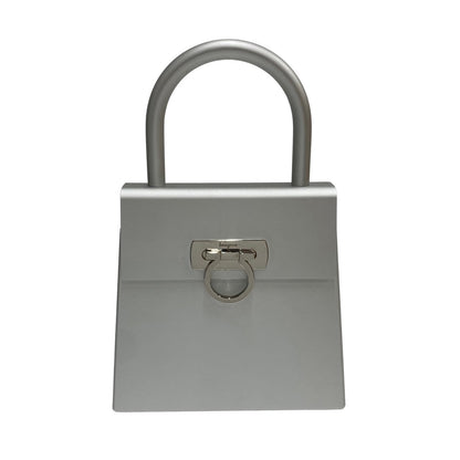 Salvatore Ferragamo Handbag Aluminum Silver Gancini Women