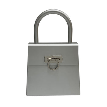 Salvatore Ferragamo Handbag Aluminum Silver Gancini Women