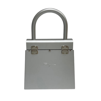 Salvatore Ferragamo Handbag Aluminum Silver Gancini Women