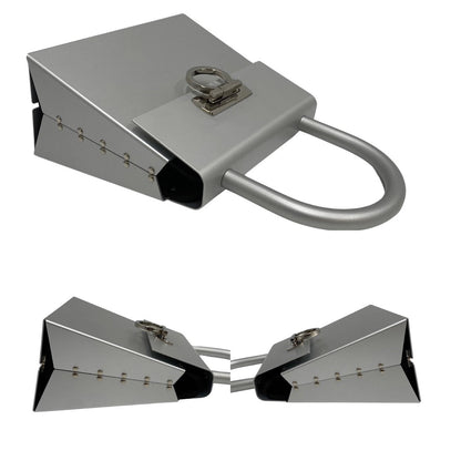 Salvatore Ferragamo Handbag Aluminum Silver Gancini Women