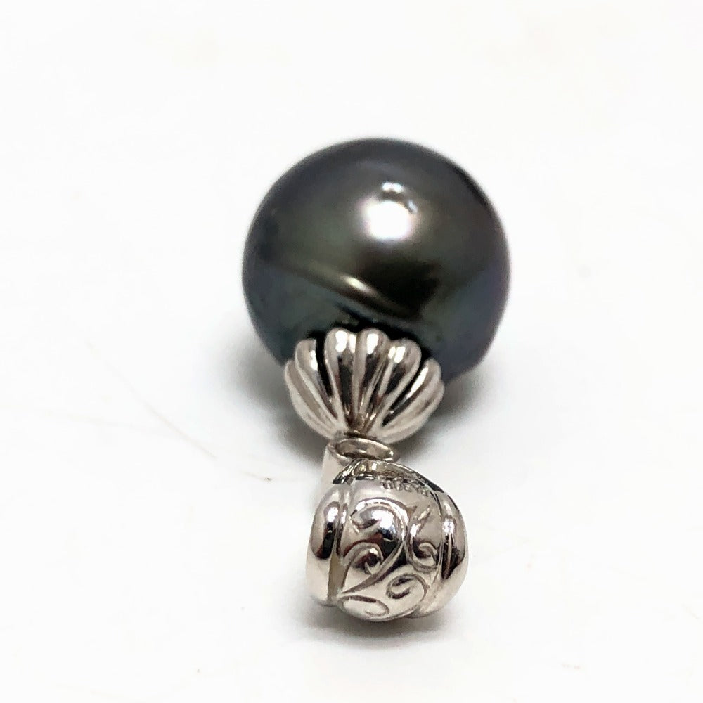 Jewelry Pendant Top Pearl Silver Pt900 Black Pearl Women