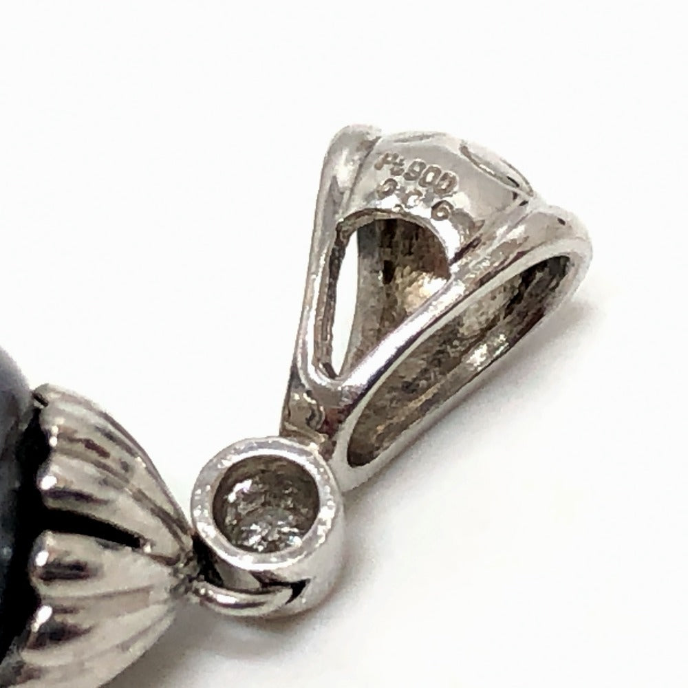 Jewelry Pendant Top Pearl Silver Pt900 Black Pearl Women