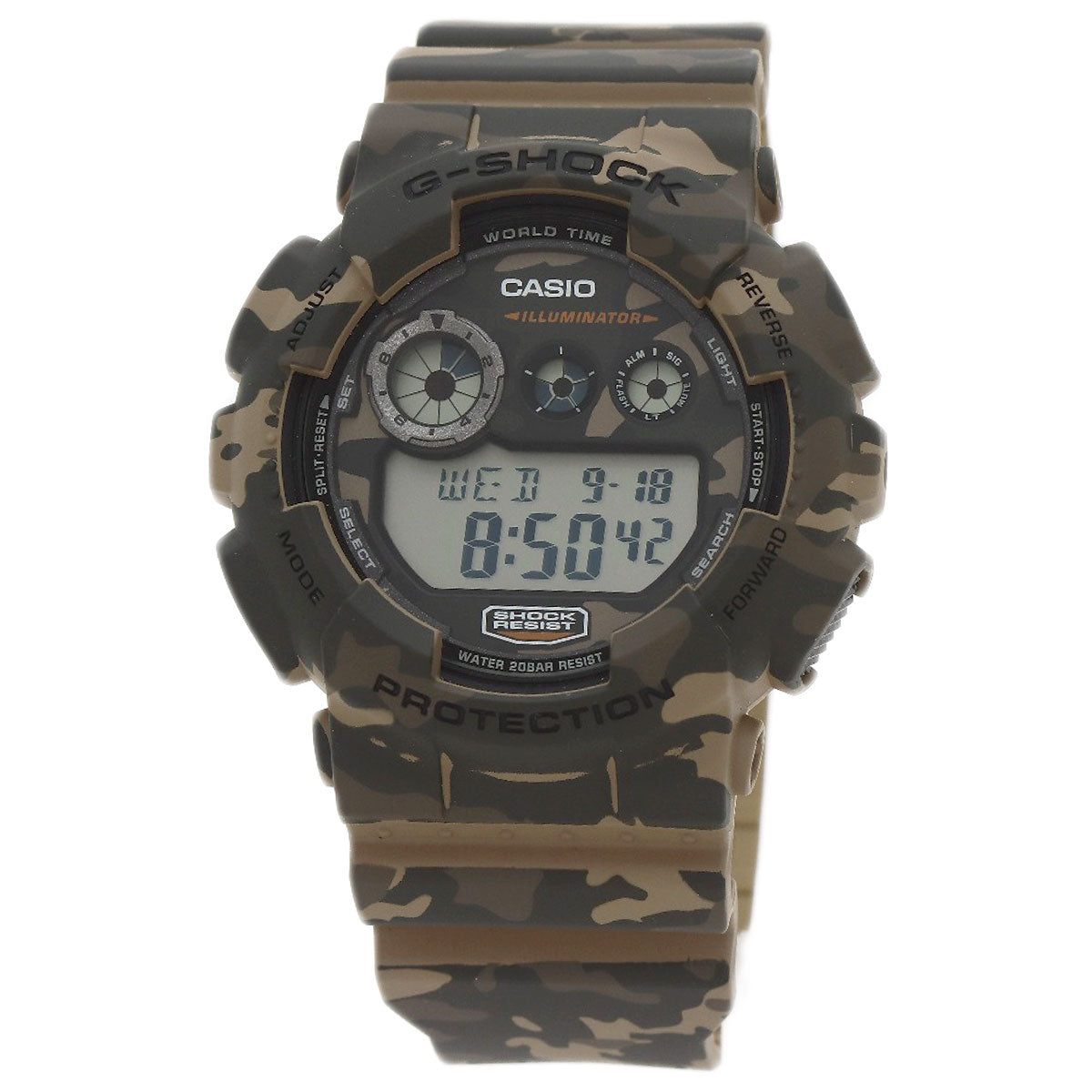 Casio Watches Quartz Gd-120Cm Stainless Steel, Resin Type Brown G Shock Camouflage Camouflage Dial