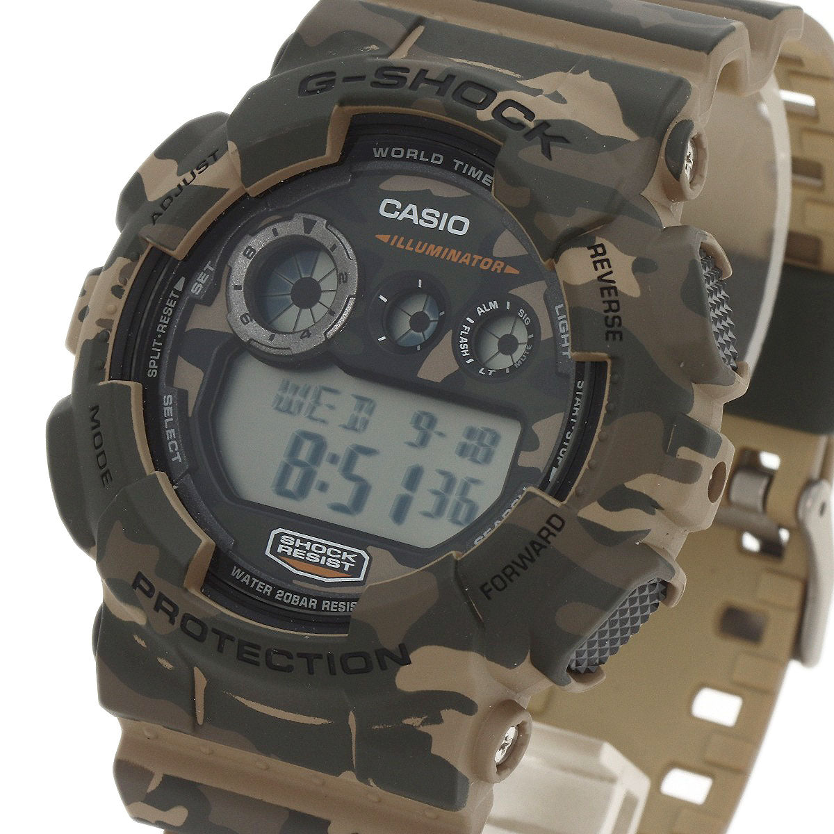 Casio Watches Quartz Gd-120Cm Stainless Steel, Resin Type Brown G Shock Camouflage Camouflage Dial