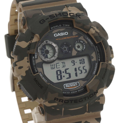 Casio Watches Quartz Gd-120Cm Stainless Steel, Resin Type Brown G Shock Camouflage Camouflage Dial