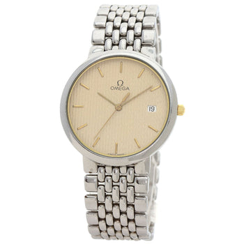 Omega Watches Quartz Stainless Steel , Stainless Steel Silver De Ville Ivory Dial Mens