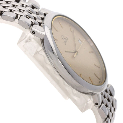 Omega Watches Quartz Stainless Steel , Stainless Steel Silver De Ville Ivory Dial Mens