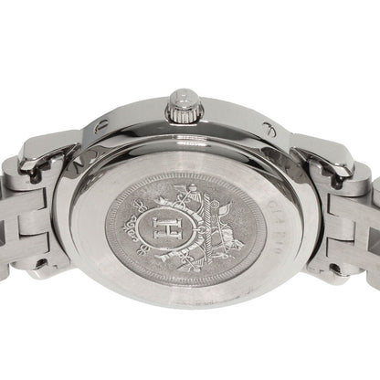 Hermes Watches Quartz Cl4.210 Stainless Steel , Stainless Steel Silver Clipper White Dial Women