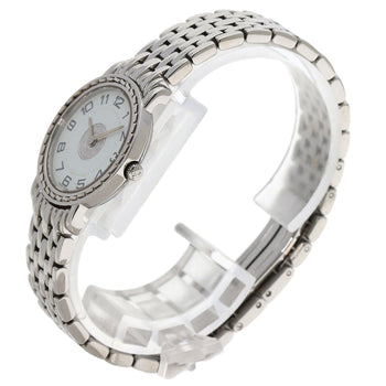 Hermes Watches Quartz Se4.210 Stainless Steel Silver Serie White Dial