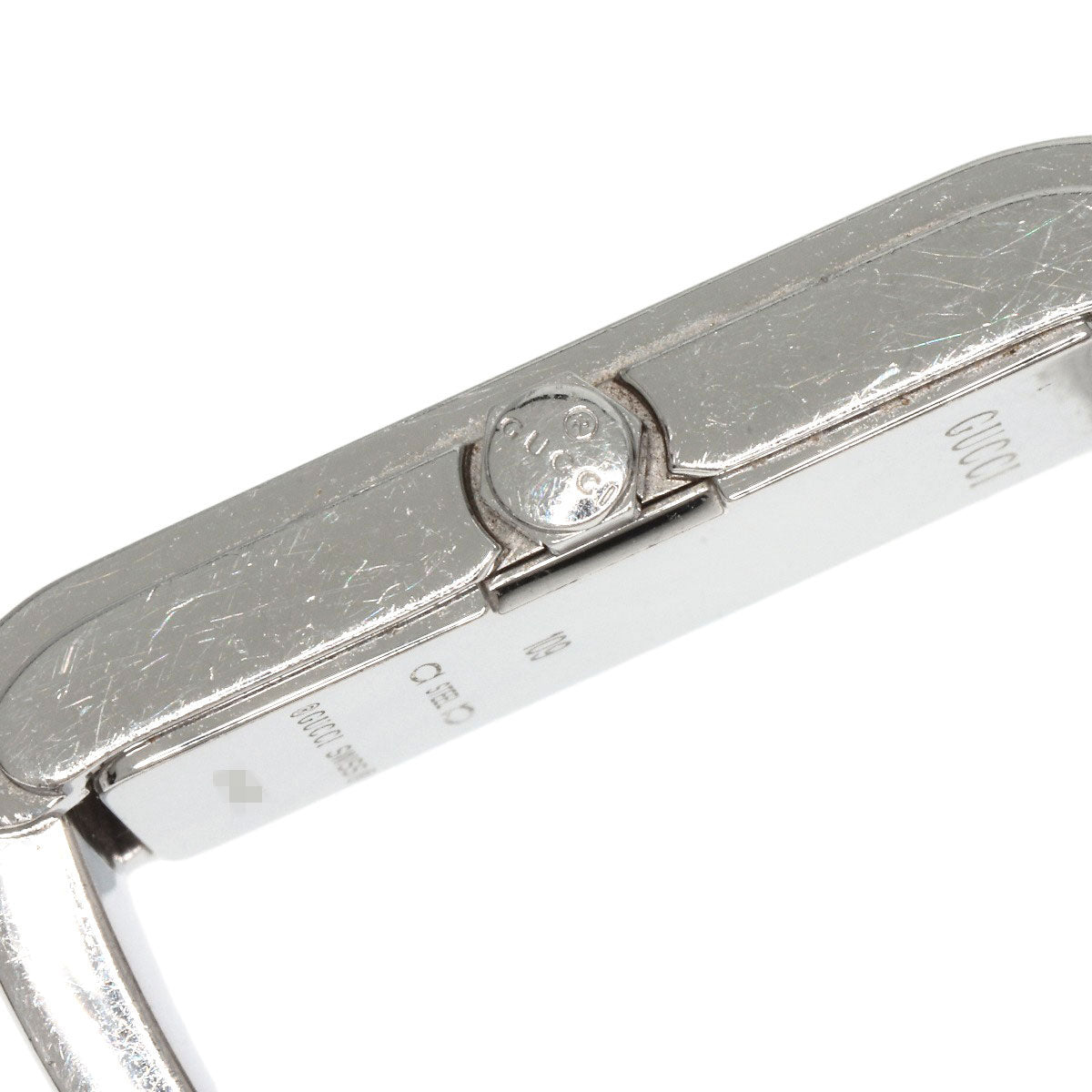 Gucci Watches Quartz 109 Stainless Steel , Stainless Steel Silver G Line Black Dial Women