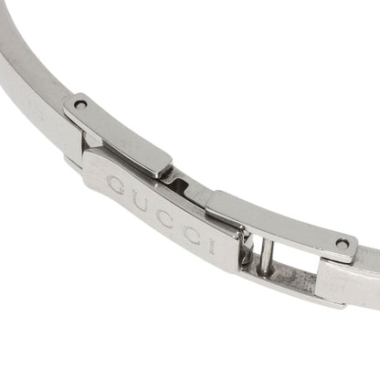 Gucci Watches Quartz 105 Stainless Steel , Stainless Steel Silver Round Face White Dial Women