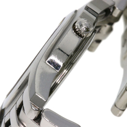 Gucci Watches Quartz 5500L Stainless Steel , Stainless Steel Silver Round Face Silver Dial Women