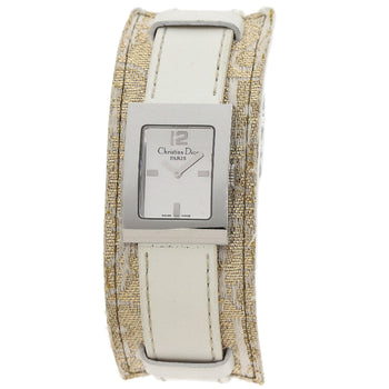 Christian Dior Watches Quartz D78-109 Stainless Steel, Leather Silver Maris Silver Dial Women