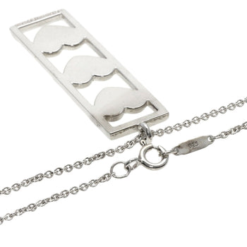 Tiffany&Co. Necklace Sv Silver Triple Heart Plate Women