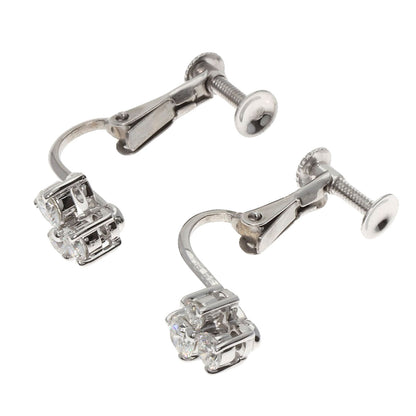 De Beers Earring K18Wg Silver Diamond Cocktail Fizz Women