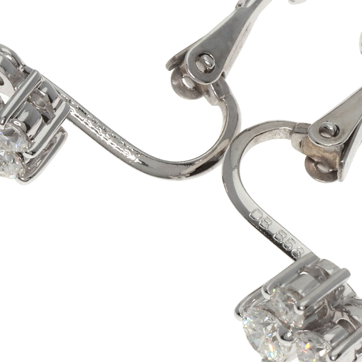 De Beers Earring K18Wg Silver Diamond Cocktail Fizz Women
