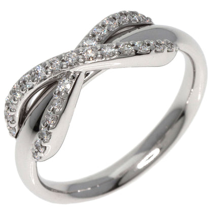 Tiffany&Co. Ring K18Wg Silver Infinity Diamond Women
