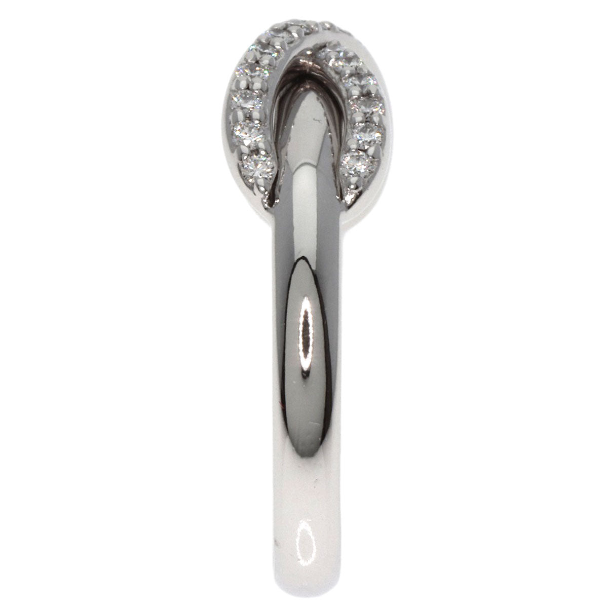 Tiffany&Co. Ring K18Wg Silver Infinity Diamond Women