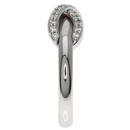 Tiffany&Co. Ring K18Wg Silver Infinity Diamond Women