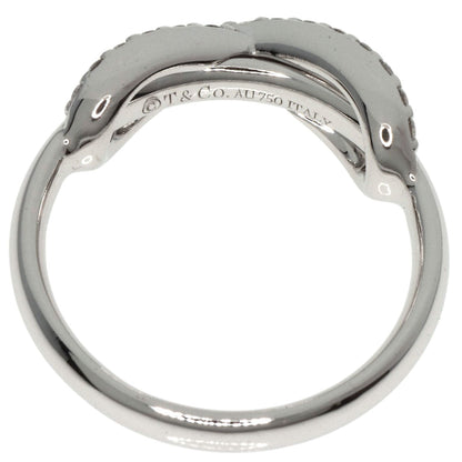Tiffany&Co. Ring K18Wg Silver Infinity Diamond Women