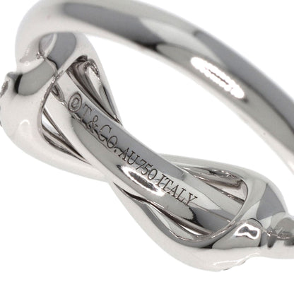 Tiffany&Co. Ring K18Wg Silver Infinity Diamond Women