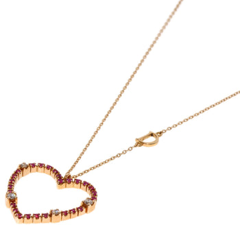 Damiani Necklace 18K Pink Gold Gold San Lorenzo Pink Sapphire Diamond Women