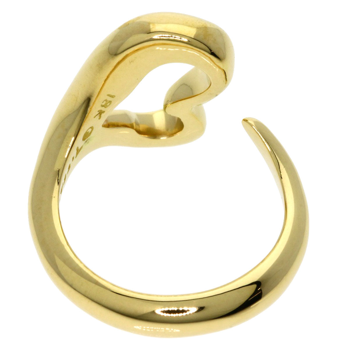 Tiffany&Co. Ring 18K Yellow Gold Gold Open Heart Women