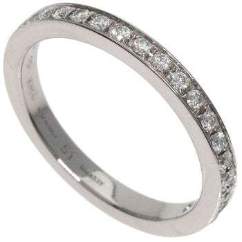 Bvlgari Ring Pt950 Silver Dedicata A Venezia Half Eternity Diamond #51 Women