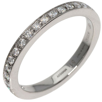 Bvlgari Ring Pt950 Silver Dedicata A Venezia Half Eternity Diamond #51 Women