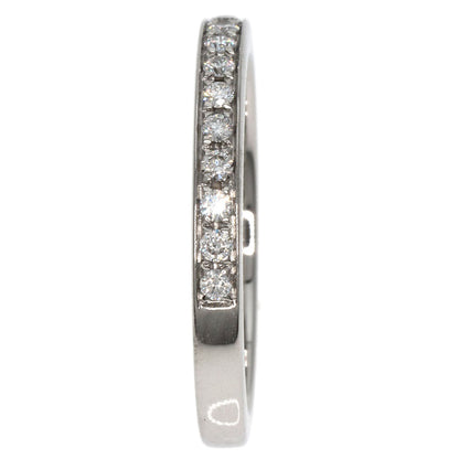 Bvlgari Ring Pt950 Silver Dedicata A Venezia Half Eternity Diamond #51 Women