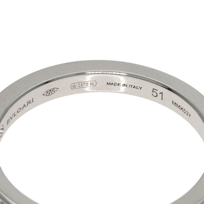 Bvlgari Ring Pt950 Silver Dedicata A Venezia Half Eternity Diamond #51 Women
